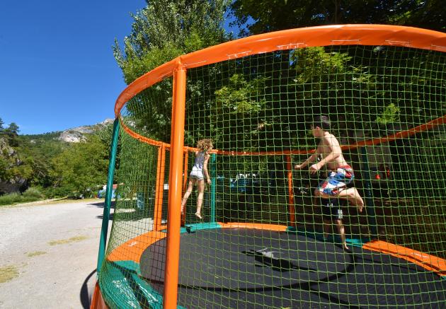 Trampoline du camping