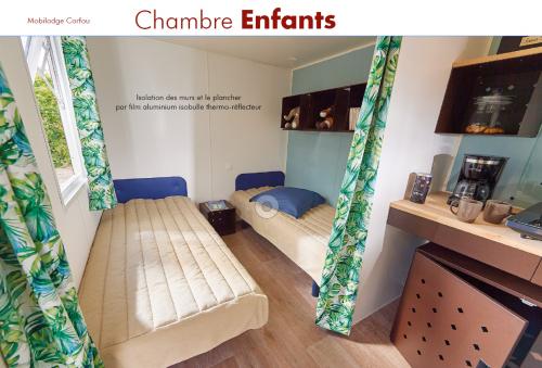 mobilodge corfou camping la blaquiere chambre enfants