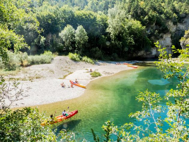 canoe plage champignon camping blaquiere gorges du tarn