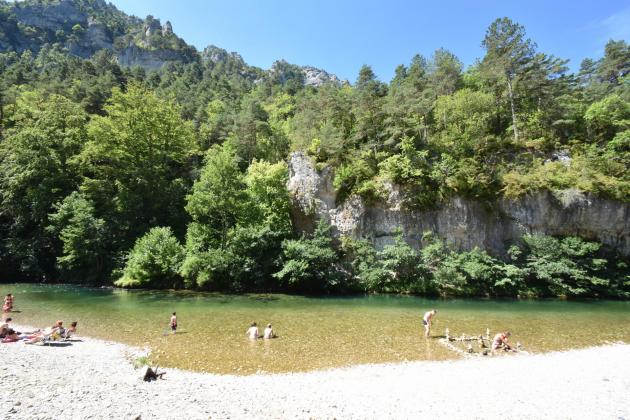 Plage Camping La Blaquire, Gorges du Tarn