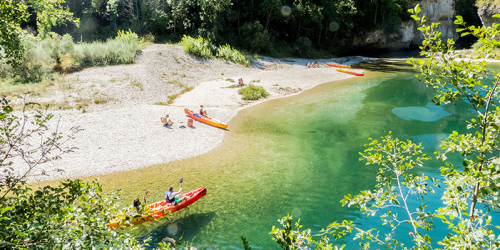 canoe plage champignon camping blaquiere gorges du tarn