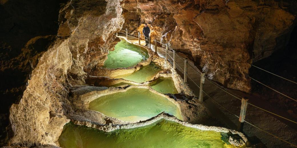 Die H�hle von Dargilan, die rosa H�hle Loz�re